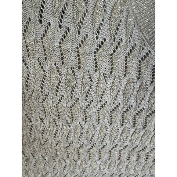 Gap Textured Midi Sweater Dress with gold shimmer detail, Large, Nw/oT - Picture 3 of 9